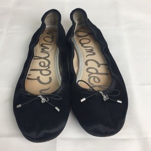 Satin ballet style flats
